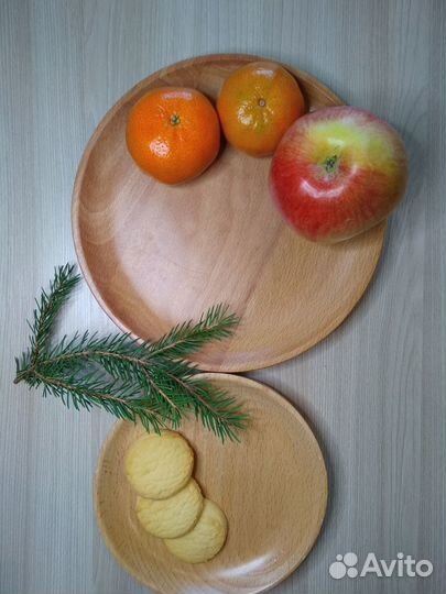 Деревянная тарелка