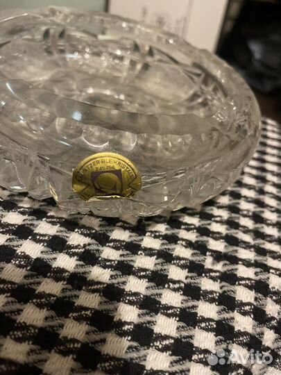 Пепельница хрустальная гдр