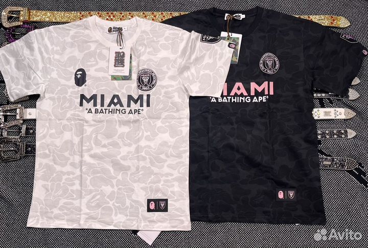 Футболки Bape x inter miami (все цвета)