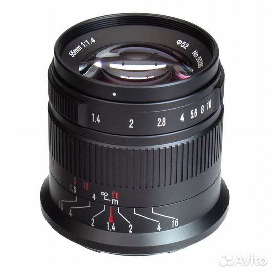 Объектив 7artisans 55mm F1.4 II Nikon Z, черный