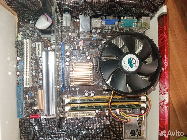 Мат. плата +проц+озу+кулер