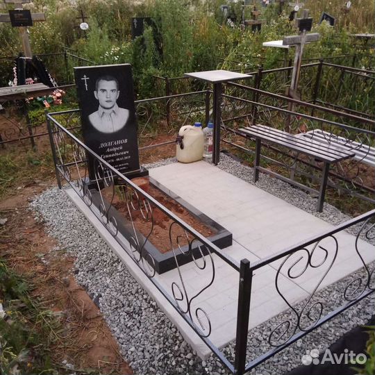 Изготовление оградок,памятников, благоустройство