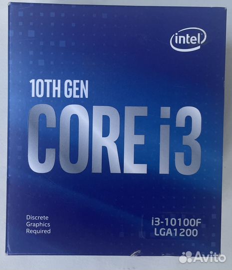 Процессор Intel Core i3-10100F BOX