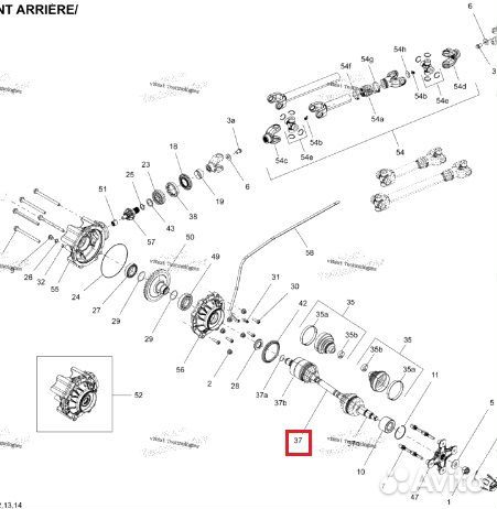 201-105R-01L.001 4xpro Привод В Сборе Задний Левый