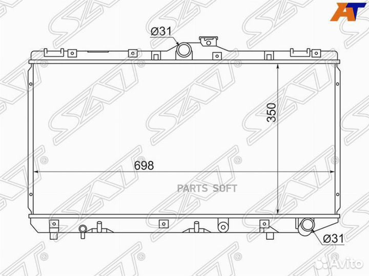Радиатор Toyota Corolla (E100,E110) 91-02 / Sprint