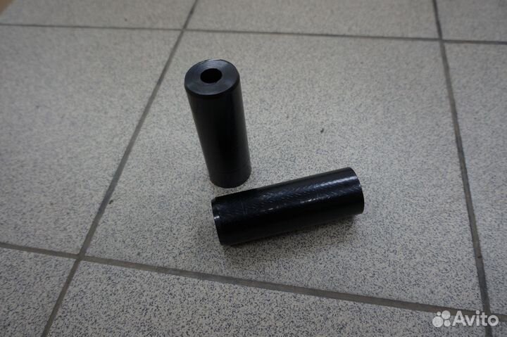 Пеги на BMX 14мм 2 шт черные стальные с насечками