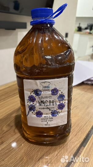 Льняное масло холодного отжима