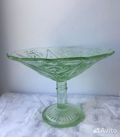 Ваза на ножке фруктовница СССР