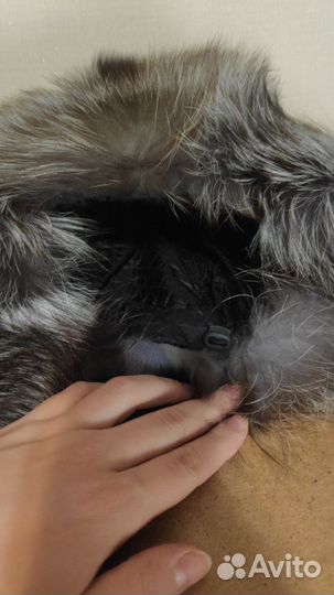 Шапка-ушанка с натуральным мехом