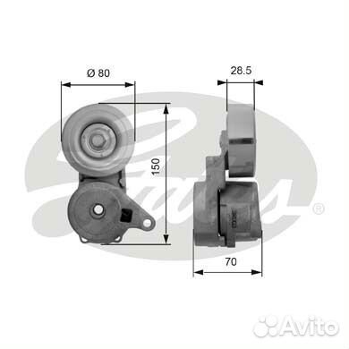 Натяжной ролик привода вспомогательных агрегатов d