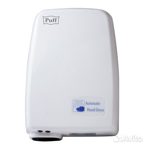 Сушилка рук puff-120, 1200 Вт, пластик, белая, 140