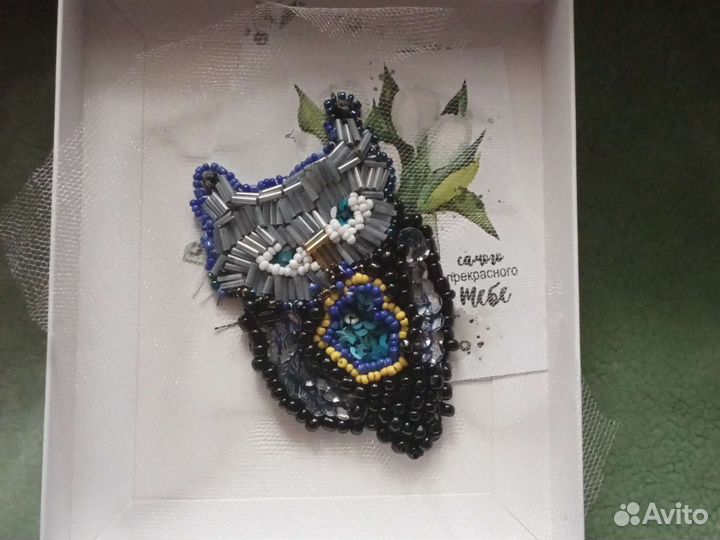 Сова из бисера