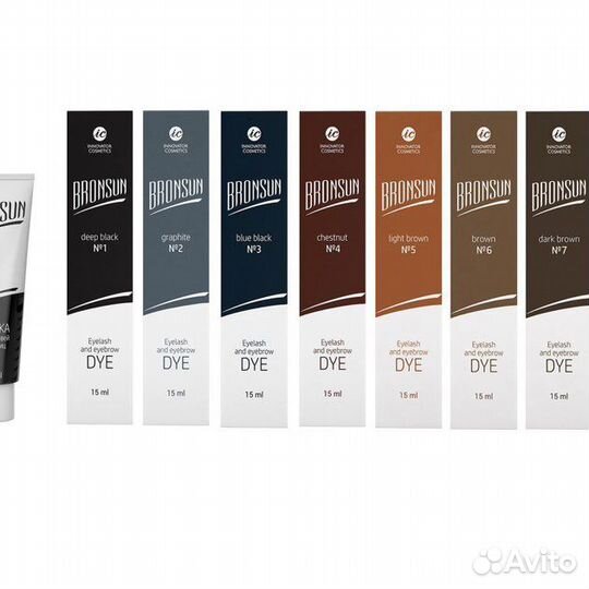 Bronsun Краска для ресниц и бровей