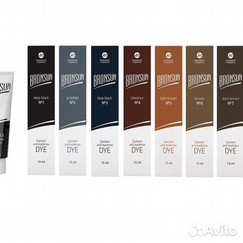 Bronsun Краска для ресниц и бровей