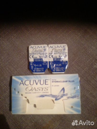 Линзы Daily -2,50 Acuvue +3,25 -6.00