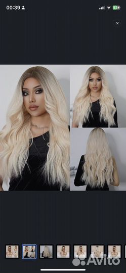 Парик омбре блонд под натуральные волосы