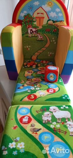 Детское кресло мягкое раскладное