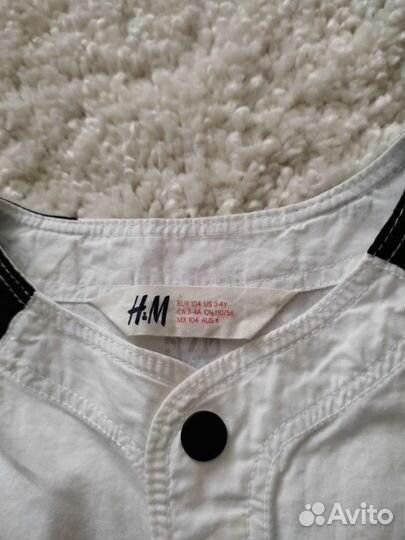 Рубашка H&M, 110,116,122