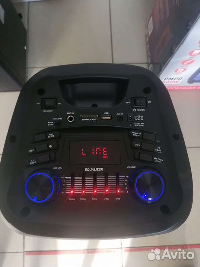 Блютуз колонка 2 радиомикрофона eltronic 20-59