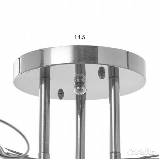 Люстра 'Николь' 3х15Вт Е27 хром