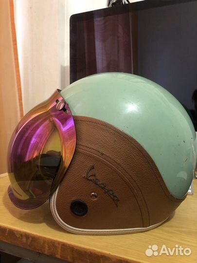 Мото шлем, vespa, bubble, мопед, скутер