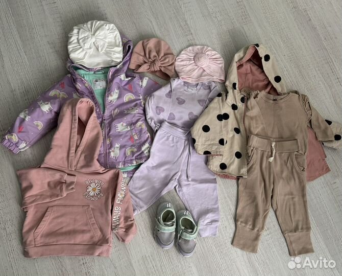 Вещи на девочку 74-80 в идеальном состояние