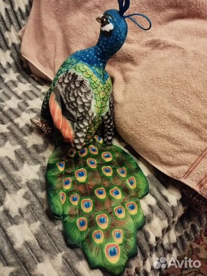 Павлин мягкая игрушка Яркая украшение интерьера