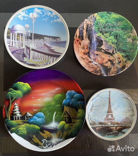 Настенная тарелка коллекционная с городами