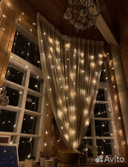 Гирлянда штора +удлинитель 3 м