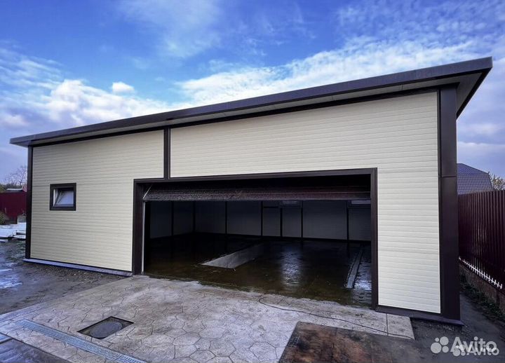 Автосервис из сэндвич панелей