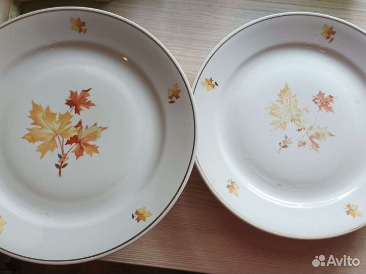 Тарелки винтажные Кленовый лист 1982г