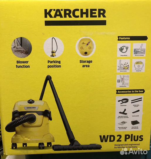 Пылесос Karcher WD 2 Plus V-12/4/18