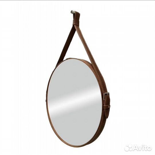 Интерьерное зеркало на кожаном ремне 
