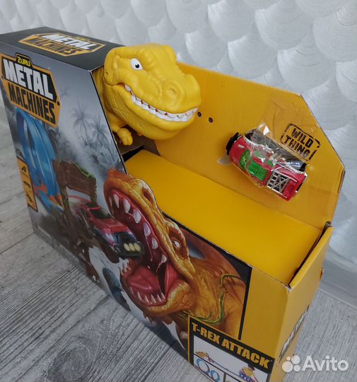 Трек с машинками горка Zuru T-Rex Metal Machines
