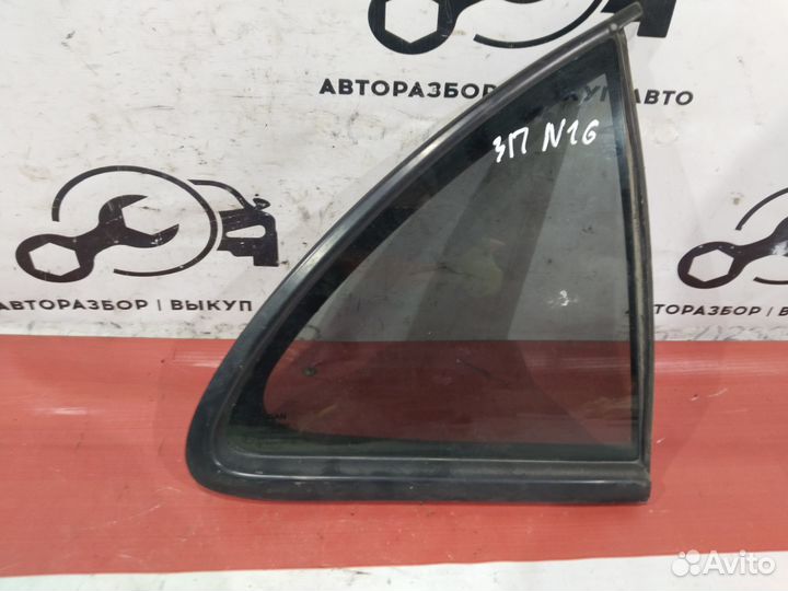 Задняя правая форточка Nissan Almera N16 седан