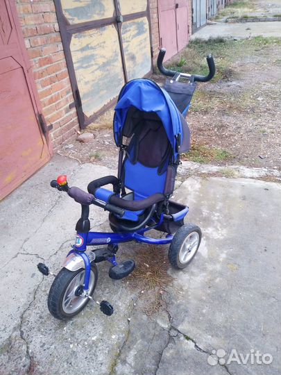 Велосипед коляска с ручкой