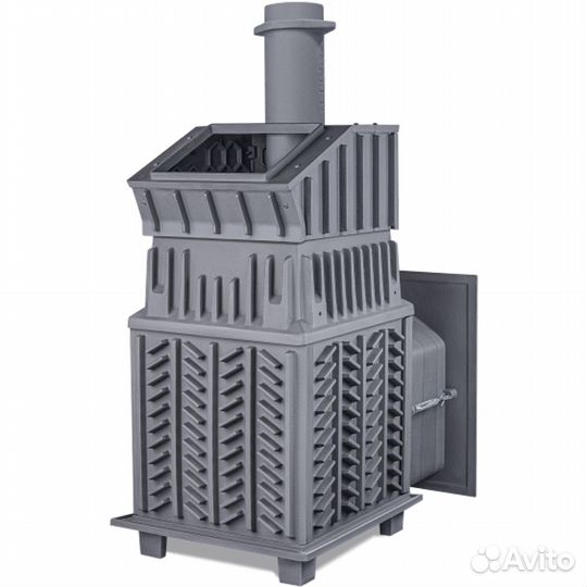 Печь дровяная чугунная Гефест Гром 30П(2) Универс