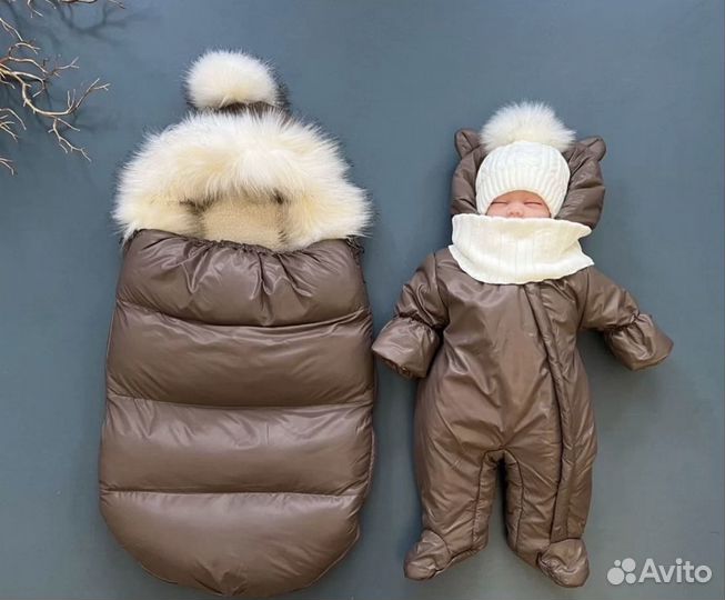 Зимний конверт на выписку