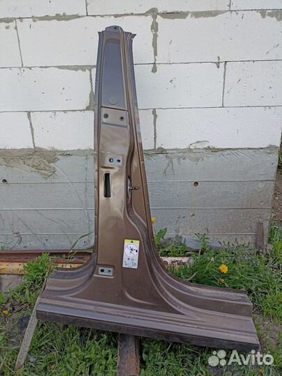 Фольксваген поло стойка средняя правая с порогом