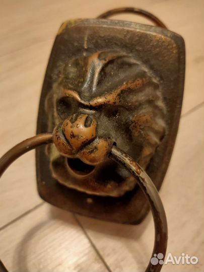 Дверные ручки голова льва пара ретро винтаж