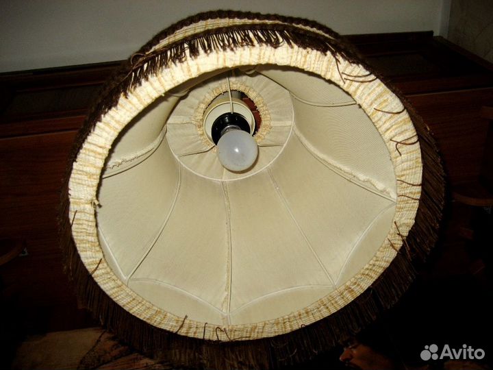 Абажур плетеный бу