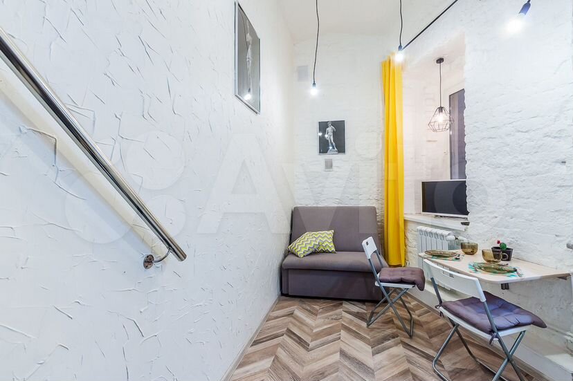 Квартира-студия, 18 м², 2 кровати