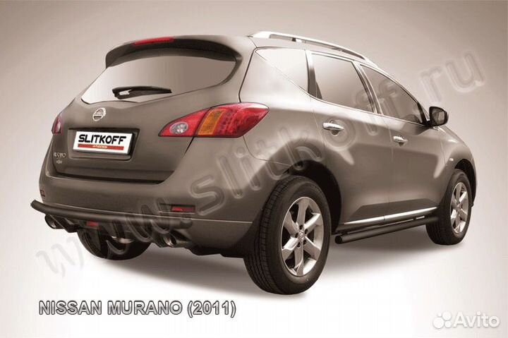 Защита заднего бампера Nissan murano NIM11008B