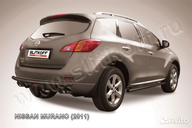 Защита заднего бампера Nissan murano NIM11008B