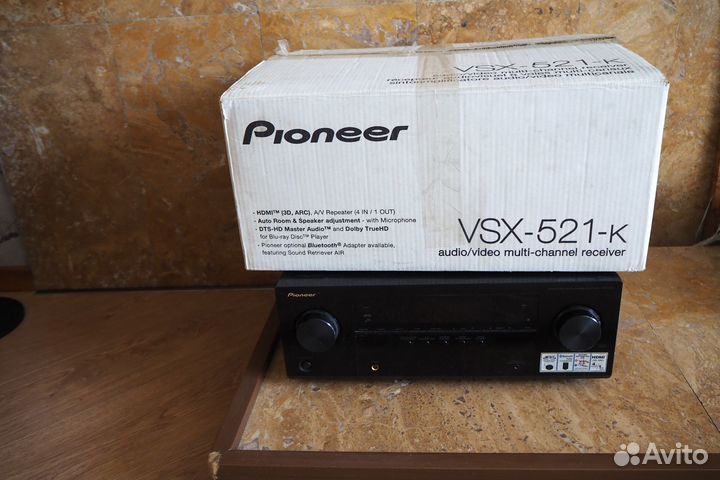 Ресивер Pioneer VSX 521 под ремонт или запчасти