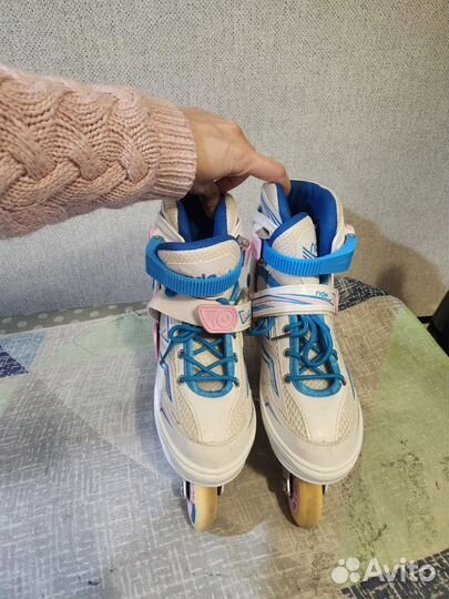 Роликовые коньки детские раздвижные