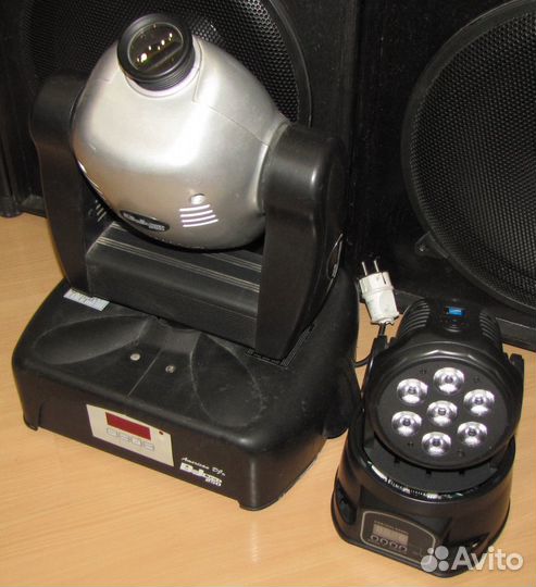 Головы ADj BD 2шт светомузыка Gobo Строб Mic DMX