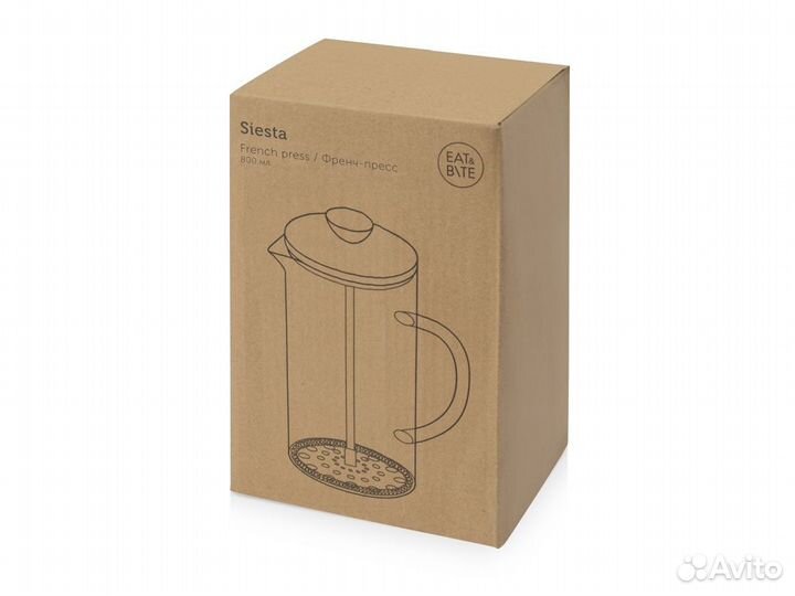 Френч-пресс с деревянной крышкой «Siesta»