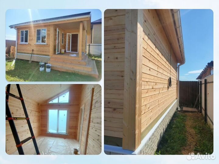 Шлифовка и покраска срубов,домов,бань