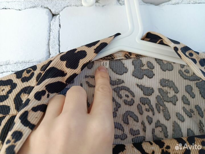 Домашний костюм женский 48 леопардовый